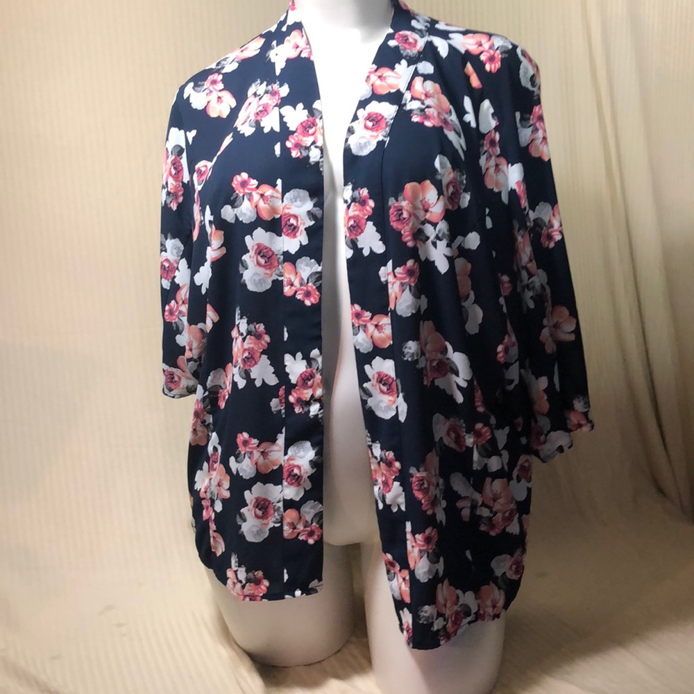 Lane bryant navy over-piece